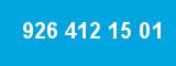 926 412 15 01 926 412 15 01